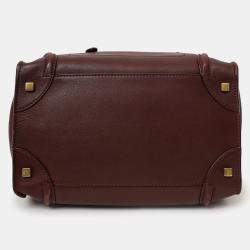 Pre Owned حقيبة يد توتس سيلين لاغيدغ جلد عجل ناعم خمري صغيرة