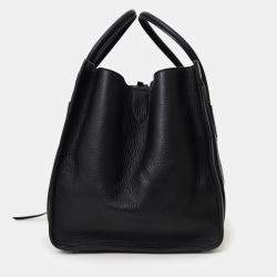 مملوكة مسبقًا حقيبة يد سيلين فانتوم لاجدج جلد أسود متوسطة