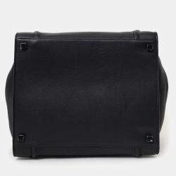 مملوكة مسبقًا حقيبة يد سيلين فانتوم لاجدج جلد أسود متوسطة