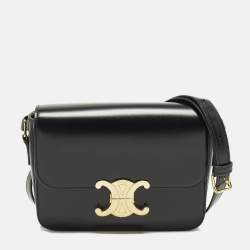 Pre Owned حقيبة كتف سيلين تريونف تين جلد أخضر فستقي