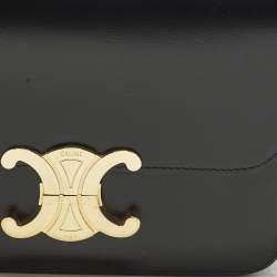 Pre Owned حقيبة كتف سيلين تريونف تين جلد أخضر فستقي