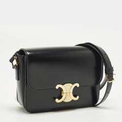 Pre Owned حقيبة كتف سيلين تريونف تين جلد أخضر فستقي