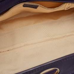 Pre Owned Celine Vintage Purple Leather Satchel