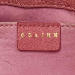 Pre Owned حقيبة يد سيلين بوغي نعامة وردية