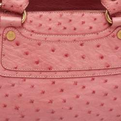 Pre Owned حقيبة يد سيلين بوغي نعامة وردية