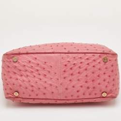 Pre Owned حقيبة يد سيلين بوغي نعامة وردية