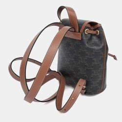 Pre Owned Celine Brown PVC Folco Backpack