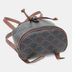 Pre Owned Celine Brown PVC Folco Backpack