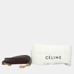 مملوكة مسبقًا  حقيبة تريبيز سيليين متوسطة الحجم رمادي و بورغندي جلد ثعبان سويدي