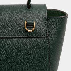 Pre Owned Celine Green Pico Grained Calfskin Belt Bag