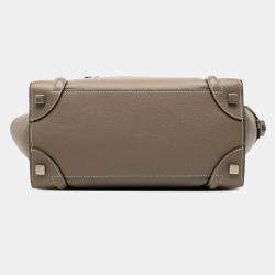 مملوكة مسبقًا حقيبة يد سيلين مايكرو لاغيدج جلد بني