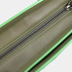 Pre Owned Celine Green Leather Nano Luggage Tote Bag