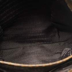 Pre Owned حقيبة يد سيلين شارم بايثون زيتي أخضر