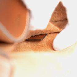 مملوكة مسبقًا حقيبة كروس بودي سيلين بنية وسط جلد عجل ترومف فولكو