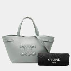 مملوكة مسبقًا Celine Mini Grained Calfskin Cuir Triomphe Cabas Anais Tote