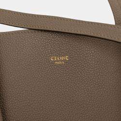 Pre Owned Celine Brown Small Leather Phantom Cabas Tote