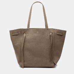Pre Owned Celine Brown Small Leather Phantom Cabas Tote