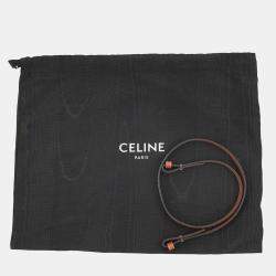 Pre Owned حقيبة يد سيلين كاباتايس 2-واي قماش وجلد أبيض/أسود حجم صغير