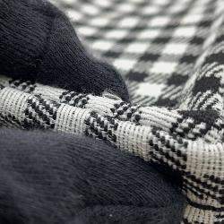 Pre Owned حقيبة يد سيلين كاباتايس 2-واي قماش وجلد أبيض/أسود حجم صغير