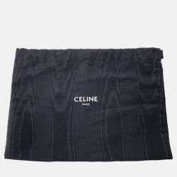 Pre Owned Celine Vertical Cabas 2-Way Tote Natural/Tan Canvas Leather Size Mini