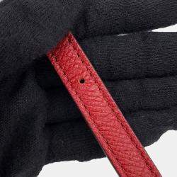 Pre Owned Celine Belt Bag Burgundy Leather Size Nano