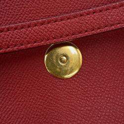 Pre Owned Celine Belt Bag Burgundy Leather Size Nano