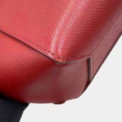 Pre Owned Celine Belt Bag Burgundy Leather Size Nano