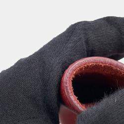 Pre Owned Celine Belt Bag Burgundy Leather Size Nano