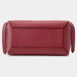 Pre Owned Celine Belt Bag Burgundy Leather Size Nano