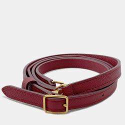 Pre Owned Celine Belt Bag Burgundy Leather Size Nano