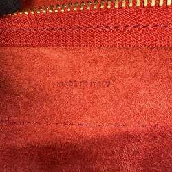 Pre Owned Celine Belt Bag Burgundy Leather Size Nano