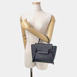 Pre Owned Celine Belt Bag Black Leather Size Nano