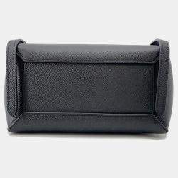 Pre Owned Celine Belt Bag Black Leather Size Nano