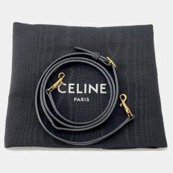 Pre Owned Celine Belt Bag Black Leather Size Nano