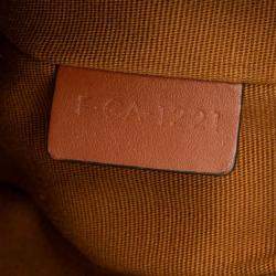 مملوكة مسبقًا حقيبة سيلين أفا كتف قماش مغلف تريومف بني