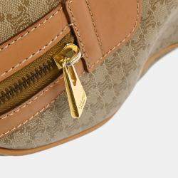 Pre Owned Celine Beige Macadam Duffle Handbag