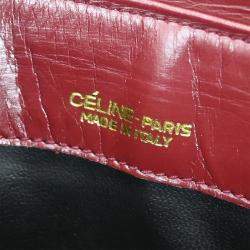 Pre Owned Celine Bordeaux C Macadam Shoulder Bag