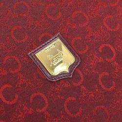 Pre Owned Celine Bordeaux C Macadam Shoulder Bag