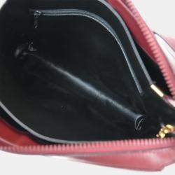 Pre Owned Celine Bordeaux C Macadam Shoulder Bag