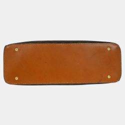 Pre Owned حقيبة سيلين ماكادام بنية