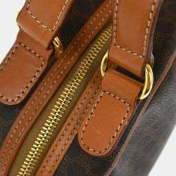 Pre Owned حقيبة سيلين ماكادام بنية