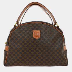 Pre Owned Celine Brown Macadam Handbag