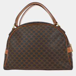 Pre Owned حقيبة سيلين ماكادام بنية