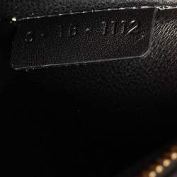 Pre Owned Celine Trapeze Large Black Croc Embossed Leather and Suede Top Handle Bag