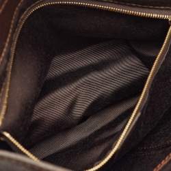 Pre Owned Celine Brown Leather Vintage Shoulder Bag