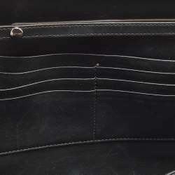 مملوكة مسبقًا Celine Pocket Envelope Tricolor Croc Embossed Suede and Leather Chain Clutch