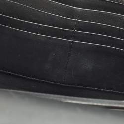 مملوكة مسبقًا Celine Pocket Envelope Tricolor Croc Embossed Suede and Leather Chain Clutch