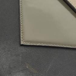 مملوكة مسبقًا Celine Pocket Envelope Tricolor Croc Embossed Suede and Leather Chain Clutch