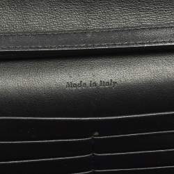 مملوكة مسبقًا Celine Pocket Envelope Tricolor Croc Embossed Suede and Leather Chain Clutch