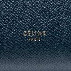 Pre Owned حقيبة حزام سيليين جلد العجل المحبب الأزرق المصغر